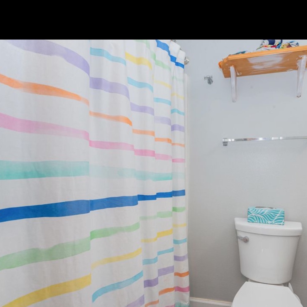 Pottery Barn kids shower curtain